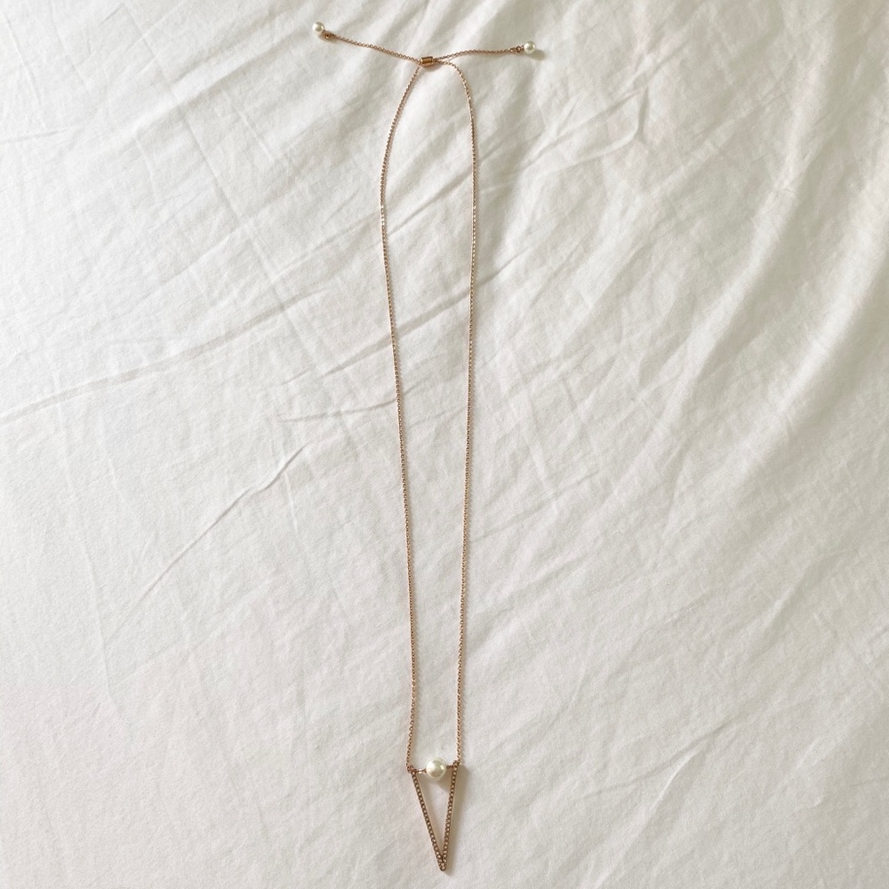 Chloe + Isabel Rose Gold Pearl Pendant Necklace